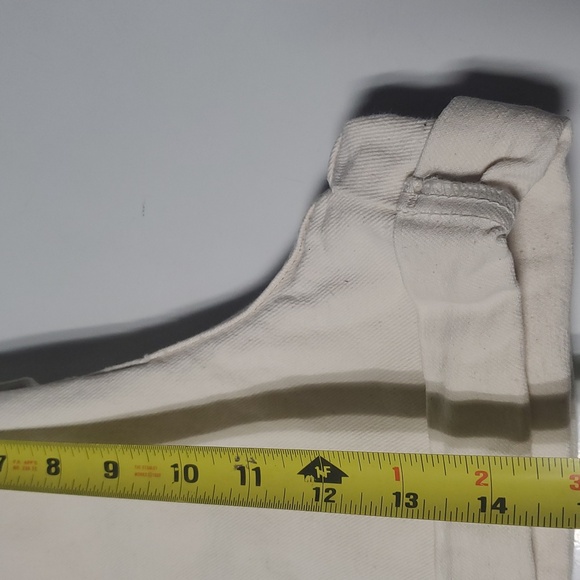 Levi's 954 Orange Tab Shorts Size 11 Juniors Ivory Cream Cuffed 3' Inseam - Picture 12 of 13